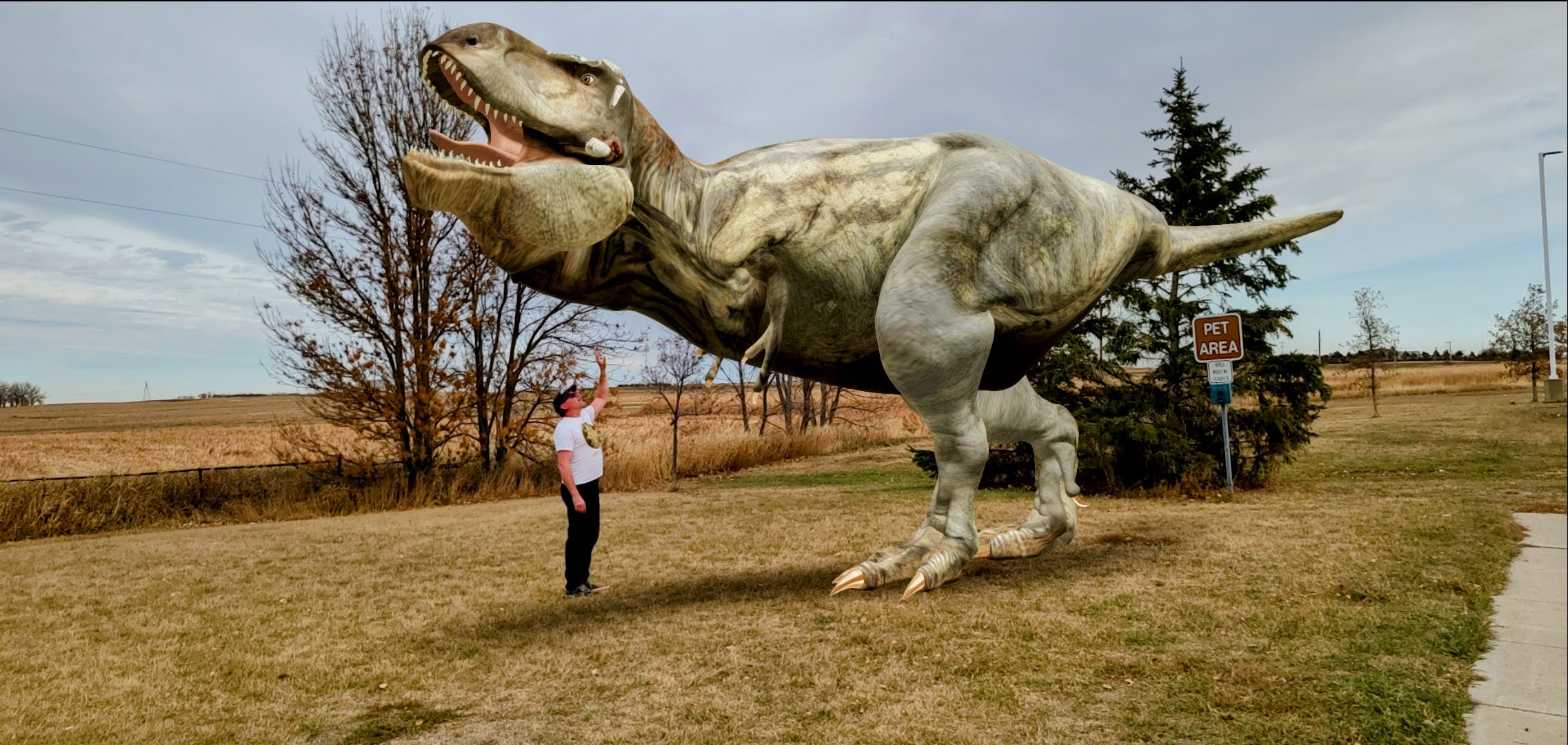 Marc with Scotty T-Rex